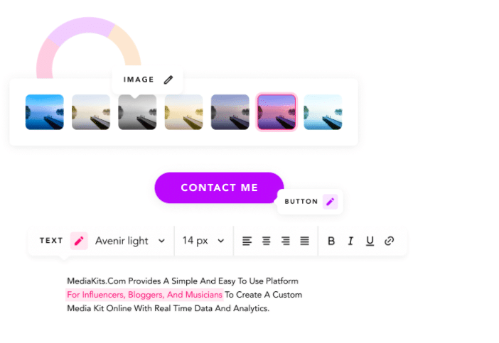 MediaKit case study screen shot